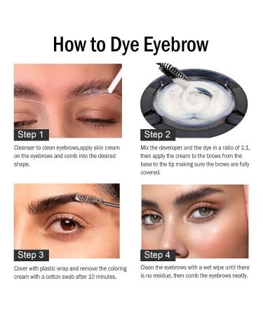 Professional Eyebrow & Eyelash Color Kit - Salon Quality Dye for Home Use (Coffee) - Buy Online on GoSupps.com