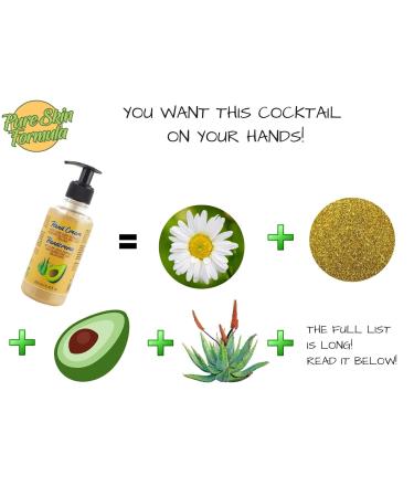 100% Natural Hand Cream for Cracked Dry Hands - Aloe Vera Avocado & Chamomile - Paraben-Free & Cruelty-Free - 250 ml - Buy Online on GoSupps.com