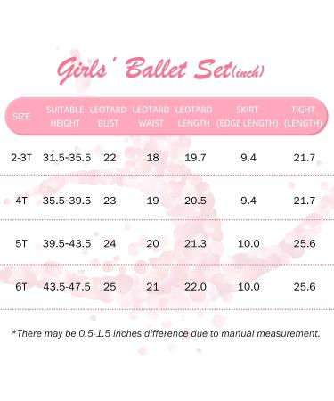 American Trends Girls Ballet Leotard Set with Skirt and Tights - Black, 2-3T - Buy Online on GoSupps.com