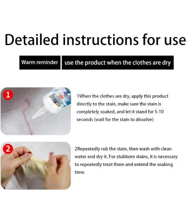 Pen Stain Remover for Clothes - Clothing Ink Stain Removal | Stain Remover for Clothes Watercolor Pen Marker Pen Ballpoint Pen Ink Stains Cleaner for Laundry Clean - Buy Online on GoSupps.com