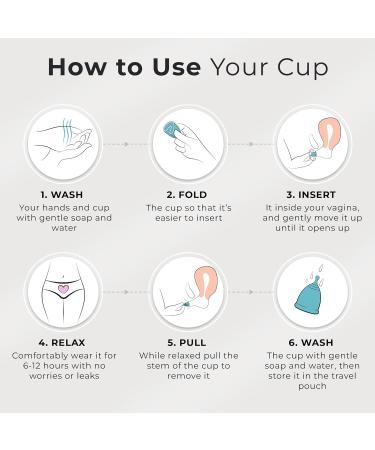 EcoBlossom Reusable Menstrual Cup Set - The Most Reliable Medical Grade Silicone Period Cups - Comfortably use for 12 Hours (2 Large Cups) Large (Pack of 2) - Buy Online on GoSupps.com
