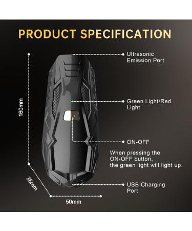 Bubbacare Anti Barking Device Handheld Ultrasonic Dog Bark Deterrent Dog Barking Control Devices Rechargable Dog Barking Deterrent Dog Training Safe 5M Range for All Dogs - Buy Online on GoSupps.com