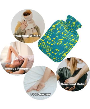 Naanle Musical Grade Hot Water Bottle - 1L Heat & Cold Therapy | Transparent for Bed Hand & Feet Pain Relief | International Shipping - Buy Online on GoSupps.com