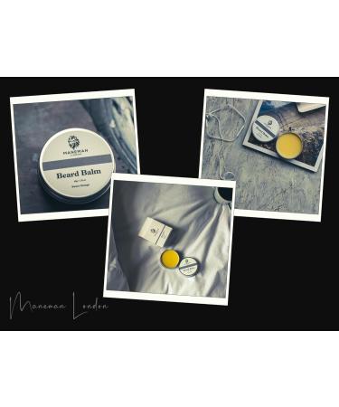 Maneman London Sandalwood Beard Balm - Premium Natural Beard Thickener & Softener - Shea Butter & Argan Oil - 60g - Buy Online on GoSupps.com