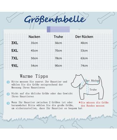 Buy Ranypet 2-Piece Hoodies for Large Dogs | Warm Sweater Coat for Medium & Large Breeds (5XL Chest: 70cm) - Buy Online on GoSupps.com
