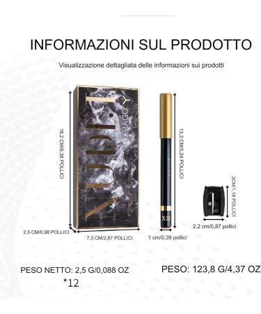 12 Colors Eyeliner Pencil Eyeliner Pen Eyes Makeup Pen Set 12 Colors Eyeshadow Pen 12 Colors Matte Natural Eyeliner Waterproof Eyeliner for Adults Women Makeup - Buy Online on GoSupps.com