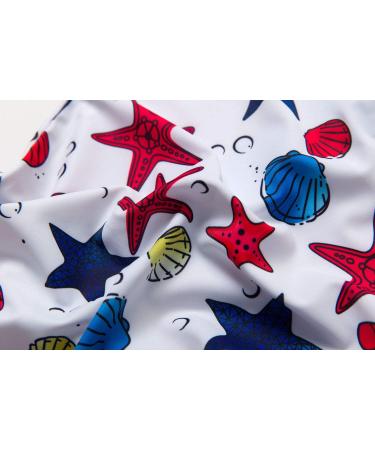 BONVERANO Baby Boys Swimsuit 12-18 Months Blue Star | UPF 50+ Full-Zip Hoodie Toddler Bathing Suit - Buy Online on GoSupps.com