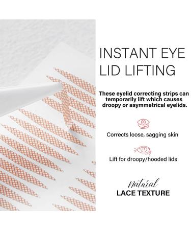 Invisible Double Eyelid Tape 480 PCS | Eyelid Lifter Strip for Hooded & Droopy Eyes | Includes Fork Rods & Tweezers for Mono and Uneven Eyelids - Buy Online on GoSupps.com