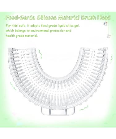 Honeydak Kids U Shaped Toothbrush 6 Pack - Silicone 360 Toothbrush for Ages 2-6 - Half Circle U Type Toothbrush for Toddlers - 3 Classic Styles - Buy Online on GoSupps.com