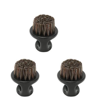 3-Part Beard Brush for Men - Ridge-Free Round Handle Practical Shaving & Facial Bar Cleaner Perfect Father's Day Gift - Buy Online on GoSupps.com
