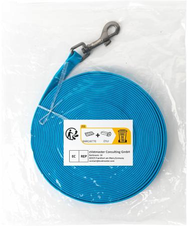TOOZEY 5m Blue Training Lead for Dogs with Hand Loop - Waterproof and Robust Dog Leash Set - Ideal for Large to Small Dogs - Buy Online on GoSupps.com