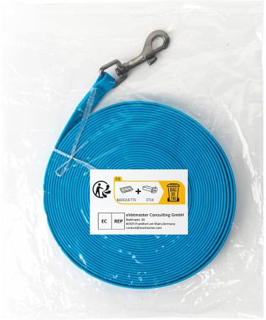 Toozey Waterproof Drag Line for Dogs - 5m/10m/15m/20m Training Leash with Hand Loop & Mains Bag - Durable Blue Leash for Large & Small Dogs - Buy Online on GoSupps.com