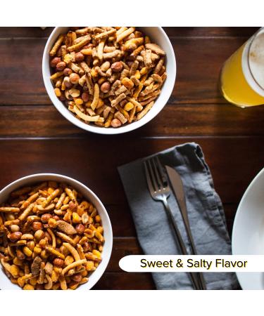 BEER NUTS Original Bar Mix - Crunchy Party Pretzels, Cheese Sticks, Sesame Sticks, Corn Nuts & Glazed Peanuts - 20oz Resealable Bag - Snack Chips Alternative - Buy Online on GoSupps.com