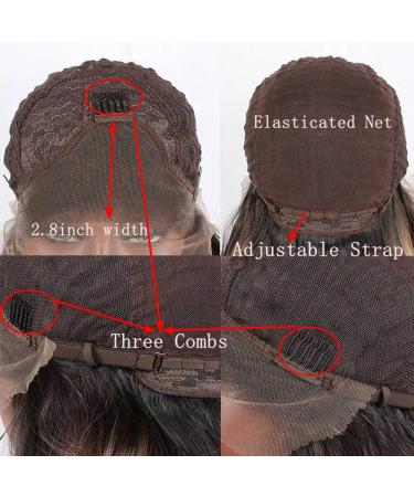 Xiweiya Ombre Blonde Short Haired Wig - Synthetic Lace Front Heat-Resistant Fiber 35.6 cm Dark Roots 613# - Shop Internationally! - Buy Online on GoSupps.com