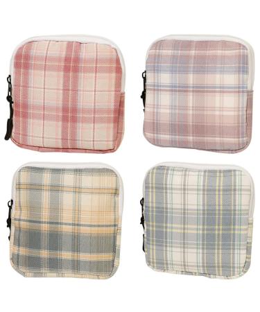 Healifty 4Pcs Menstrual Cup Pouch Sanitary Pads Pouch Sanitary Napkin Pads Storage Bags Menstrual Pad Bag for Girls Women
