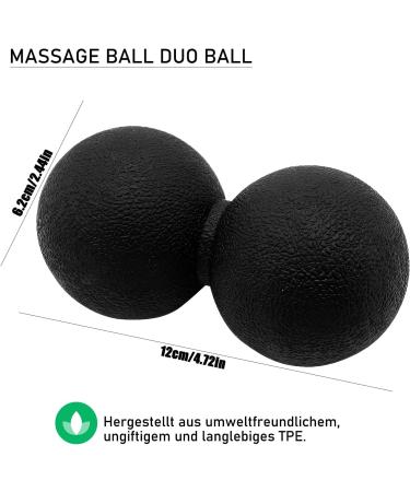 ZSMJAER Massage Ball - Duo Fascia Roll for Targeted Relief | Perfect for Legs Feet Hands Neck & Back Muscle Massage - Buy Online on GoSupps.com