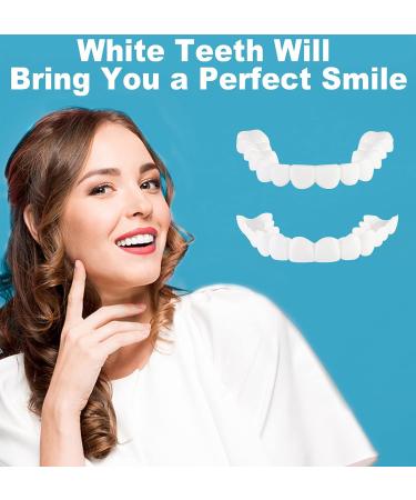 2 PCS Fake Teeth Dentures for Men and Women | Dental Veneers for Temporary Restoration | Natural & Comfortable | Protect Teeth & Regain Confidence | Natural Shade-n3 - Buy Online on GoSupps.com