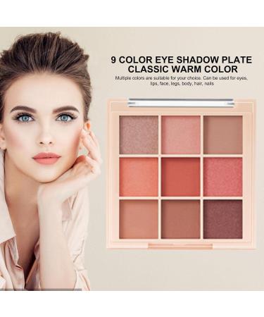 Eyeshadow Makeup Palette 9 Colors Matte Eye Shadow Powder Long Lasting Contouring Highlighter Blusher Eyeshadow for Girls Women Beginners Aezon 7184-03# Grapefruit Broken Gold Plate - Buy Online on GoSupps.com