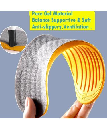 Goofort 4-in-1 Orthopedic Insoles for Men & Women - Posture Correction Gel Inserts for Flat Feet & High Arches Size 37-38 - Buy Online on GoSupps.com