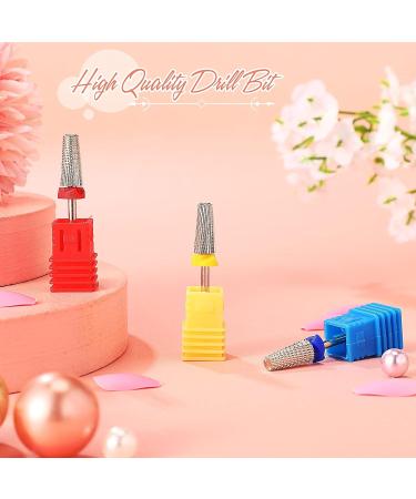 Nail Carbide 5 in 1 Bit - Tapered Shaping Multi-function Nail Drill Bit - 3/32 Inch for Acrylic Gel Nail Removal - Left to Right Handed - Silver - Buy Online on GoSupps.com