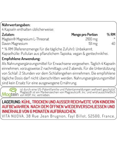 Buy MAGEN Magnesium L-Threonate - 120 Capsules 2100 mg - High Bioavailability Vegan GMP Quality - Shop Internationally! - Buy Online on GoSupps.com