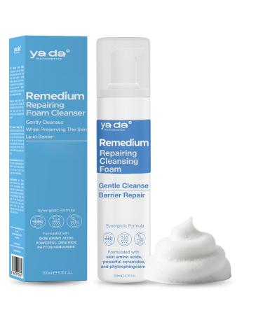 ya da multicosmetics Repairing Foam Cleanser Moisturizing Face Wash for Sensitive Skin | Deeply Cleansing Quick-Repair and Nourishing Foam | Gentle Face Cleanser for Women Men & All Skin Types