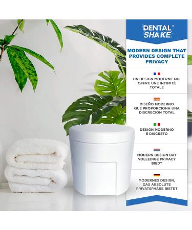 Dental Shake Denture Cleaning Case: Fastest Denture Cleaner Machine for Dentures, Mouth Guard, and Toothbrush - Compatible with Cleaning Tablets - Buy Online on GoSupps.com