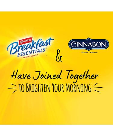 Carnation Breakfast Essentials Cinnabon Nutritional Drink 8 fl oz - Pack of 6 - Buy Online on GoSupps.com