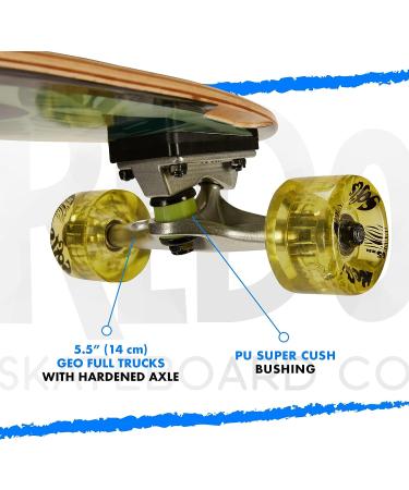 ReDo Skateboard Co. Kids 8 San Diego Palms Cruiser Complete Skateboard - Multicolor - Buy Online on GoSupps.com