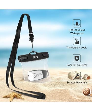JOTO 2 Pack Waterproof Car Key FOB Case with Lanyard - Small Waterproof Wallet for Money Credit ID Card - Black - Buy Online on GoSupps.com