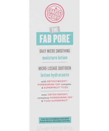 Soap And Glory The Fab Pore Daily Micro Smoothing Moisture Lotion 50ml - Pore Minimizing & Hydrating Formula for Radiant Skin - Buy Online on GoSupps.com