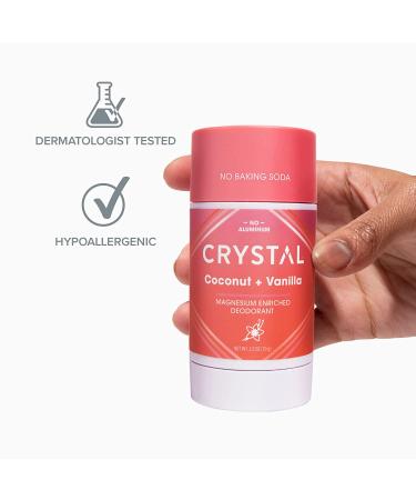 Crystal Body Deodorant - Magnesium-Enriched Coconut & Vanilla 2.5 oz - Buy Online on GoSupps.com