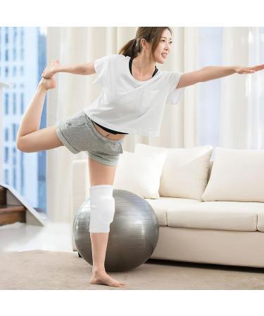 Yardwe 3 Pairs White Knee Braces - Elastic Compression Knee Sleeves for Sports Running & Joint Recovery - Athletic Knee Support Bandages - Buy Online on GoSupps.com