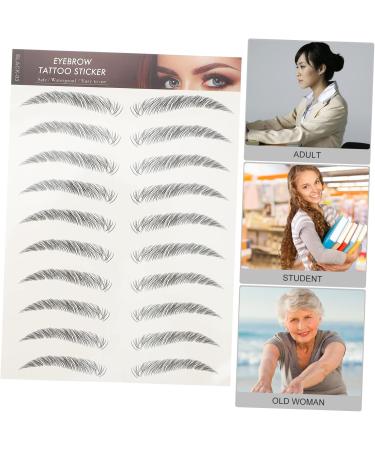 Baluue 24 Pcs Eyebrow Stickers Eyebrows Cosmetics Waterproof Eyebrow Tattoos Eyebrow Grooming Cejas Soy Ink - Buy Online on GoSupps.com