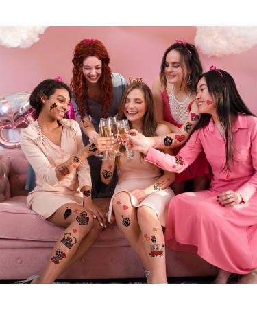 192 PCS Til Death Do Us Temporary Tattoos Stickers Gothic Halloween Sticker for Bridal Shower Supplies Bride or Die Bachelorette Party Decorations Gifts Ideal Prizes Valentine (16 Sheet) - Buy Online on GoSupps.com