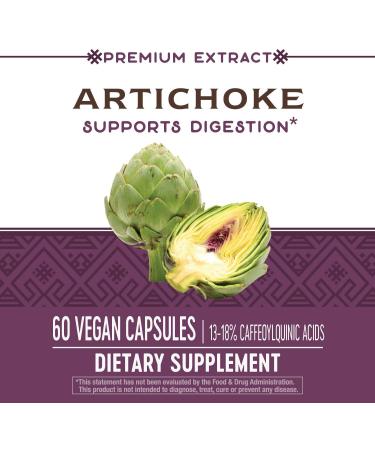 Nature's Way Artichoke 60 Vegan Capsules - Supports Digestive Health & Liver Function - Buy Online on GoSupps.com