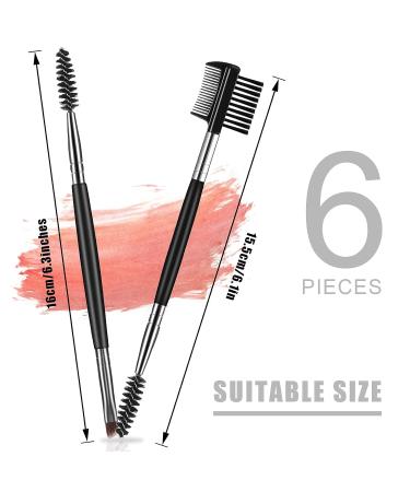 Professional Eyebrow Brush & Comb Set | Precision Eyebrow & Eyeliner Brush - Perfect for Blending (Black) - Buy Online on GoSupps.com