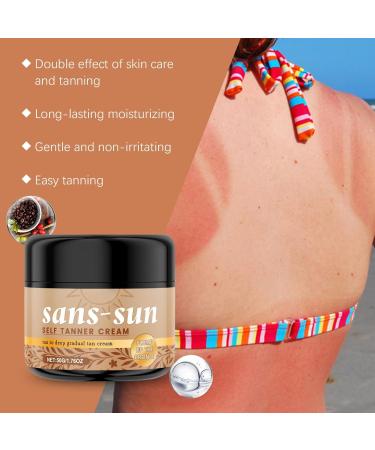 GkgWuxf Selftanning Lotion 50g Selftanner Bronzing and Moisturizing Lotion for Women and Men for Indoor and Outdoor Use during Summer and Holidays - Buy Online on GoSupps.com