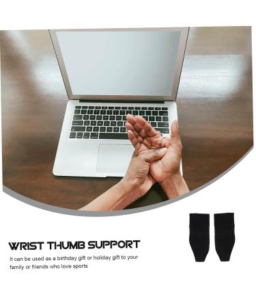 Buy Sports Wrist Support & Thumb Brace - Portable Compression Sleeve for Basketball - Black - Buy Online on GoSupps.com