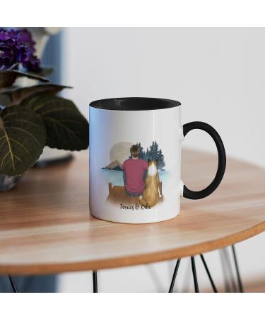 Personalized Kiddle-Design Dog Dad Mug - Black Gift for Dog Owners & Dog Lovers - Buy Online on GoSupps.com