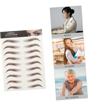 NOLITOY 9 sheets Sticker Stickers Artificial Hairlike Transfer Tools Shaping Hair- Tattoos Women Proof D - Buy Online on GoSupps.com