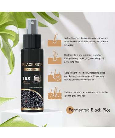 Spray de croissance capillaire l'eau de riz apr s-shampoing hydratant sans rin age pour des cheveux plus pais et plus forts spray l'eau de riz ferment e pour les cheveux ab m s et secs (2pcs) - Buy Online on GoSupps.com