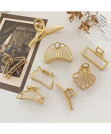 Gold Vintage Hollow Clip | Female Fashion Hair Accessory | 1Pc (MHM-01-129-014) - Buy Online on GoSupps.com