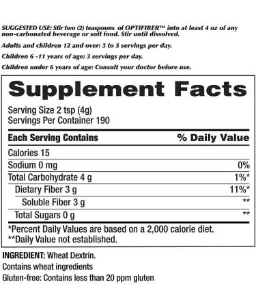 Kirkland Signature OPTIFIBER 26.8 oz - Dietary Fiber Supplement - 1.6lb Pack - High-Quality Formula - Buy Online on GoSupps.com