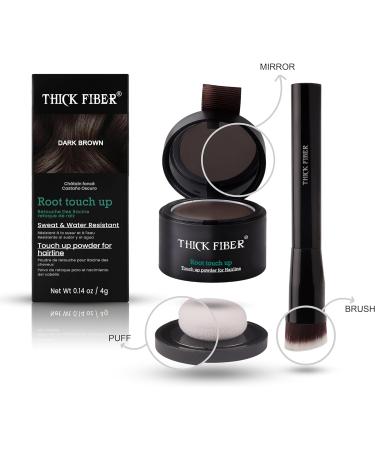 Root Touch Up Powder for Thin Hair - Water & Sweat Resistant Hair Loss Concealer - Dark Brown 4g - Buy Online on GoSupps.com