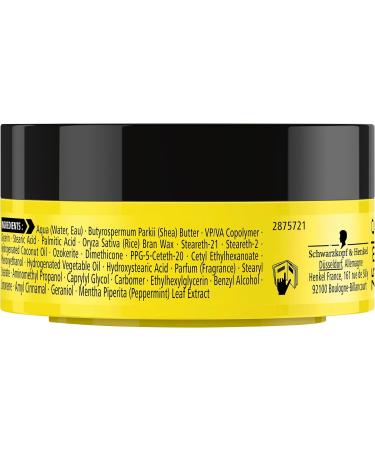 Schwarzkopf - Got2b - Hair Fixing Styling Wax - Ultimate Hold - Tightly Bonded - No Cardboard Effect - Use on Dry Hair - 75 ml Jar - Buy Online on GoSupps.com