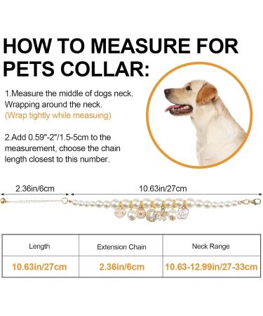 Shop Hacraho Pearl Neck Band for Dogs & Cats - Adjustable Rhinestone Dog Necklace - Size M - International Shipping Available - Buy Online on GoSupps.com