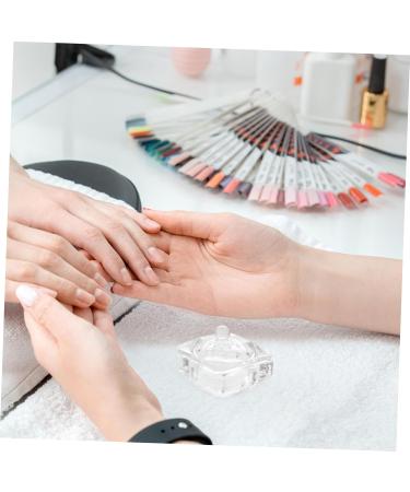 PRETYZOOM Glass Jar Candy Jar Decor Nail Dish Cups with Lids Dish for Acrylic Nails Nail Liquid Holder Nail Art Dish Nail Accessories Nail Art Accessories Nail Cups Glass Food Nail Supplies 1 - Buy Online on GoSupps.com