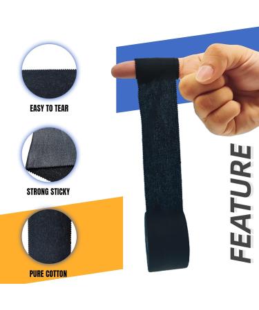 (4 Pack) 1.5in X 10 Yards Athletic Sports Tape Adhesive Medical Tape Used for First Aid Injury Wrap Wrist Wraps Suit for Football Tennis Boxing Hockey Sticks (Black) - Buy Online on GoSupps.com