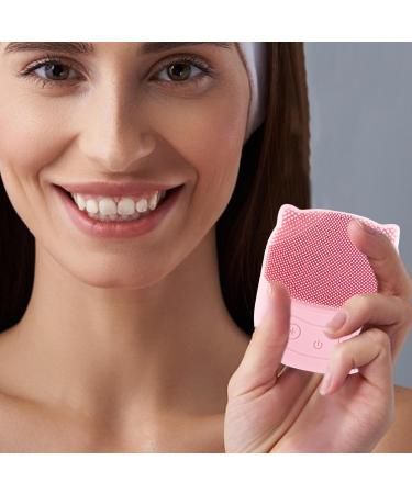 Tuxxjzm Face Wash Scrubber - Penguin Shape Electric Face Scrubber - Waterproof Skin Care Face Brushes Electric Face Brush for Women and Men Pink - Buy Online on GoSupps.com